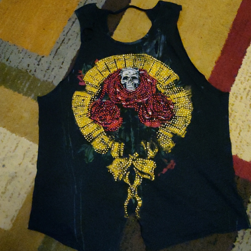 Affliction distress tee